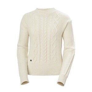 HELLY HANSEN Women's Siren Cable Knit Sweater Size XS Ivory Cream NEW Ski Winter
